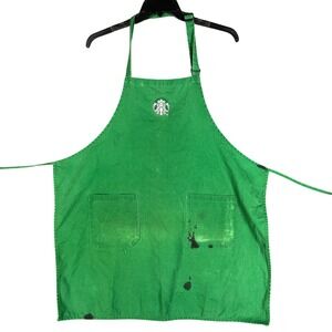 Starbucks‎ Apron Green Barista Uniform Coffee Shop Employee Workwear Classic
